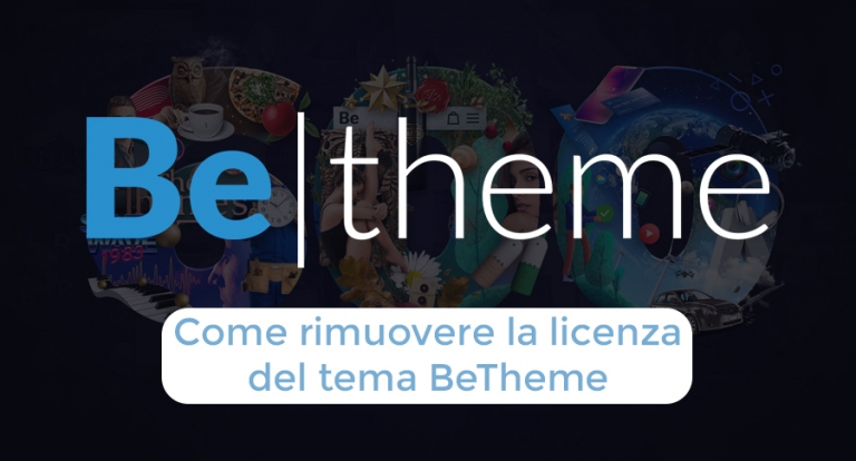 Come rimuovere la licenza del tema BeTheme