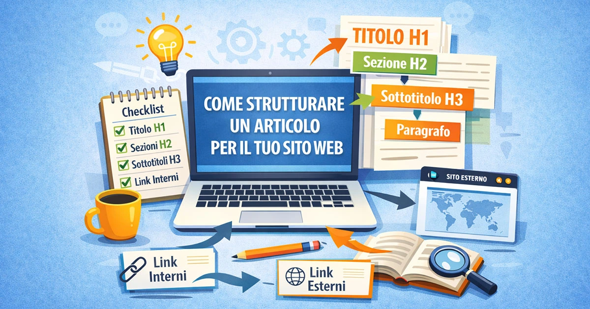 Come strutturare un articolo per il tuo sito web